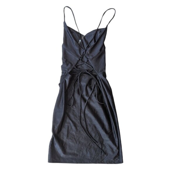 Blashe Black Strappy Mini Dress - Picture 3 of 4
